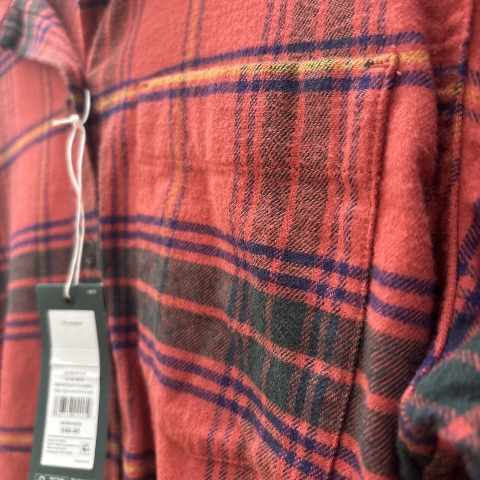 Alpine Design Womens Midweight Flannel Shirt Red Fiery Skipper Plaid Adw24300 M — image 5 of 5